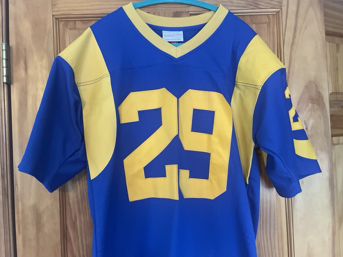 Brand New ERIC DICKERSON Mitchell & Ness RAMS Throwback Stitched