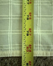 Fabric Tablecloth Cotton Blend Yellow Squared Checks Rectangle Shape 57x80  