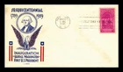 Dr Jim Stamps FDC George Washington Inauguration Scott 854 Clifford Cachet