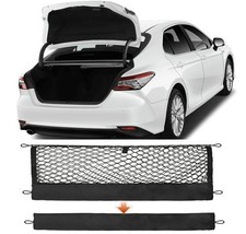 Fits 2018-2026 Toyota Camry Sedan Envelope Style Rear Trunk Cargo Net Organizer