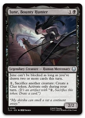 June, Bounty Hunter #106 (NM) Avatar: The Last Airbender TLA Magic MTG
