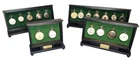 Pocket watch glass display case, table top, solid wood cabinet choice of 4 sizes