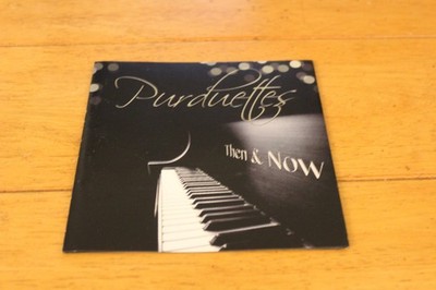 Purduettes CD Then & Now Vocal Chorale Album Black Piano Cover Music Christmas