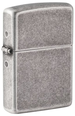 Zippo Classic Antique Silver Plate Windproof Pocket Lighter, 121FB