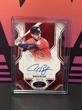 2025 Topps Tier One Prime Performers Alex Bregman #PPA-AB Red 6/15 On Card Auto