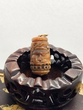 Japanese Ojime Bead in the Form of a Lantern (Chōchin), Figural Carving – Meiji