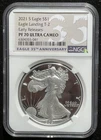 2021-S $1 SILVER AMERICAN EAGLE NGC PF70 Early Releases : 06599