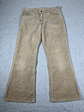 Levi's Vintage Big E White Tag 70s 80s Corduroy Boot Cut Flare Pants 34x29