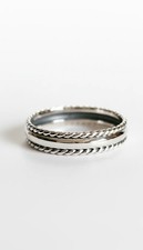 Sterling Silver High Polished Minimalist Band Ring