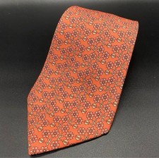 Hermes Floral Pattern Silk Tie minimal use