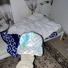 Gucci Trucker-Baseballkappe GG-Logo, Mesh, me...