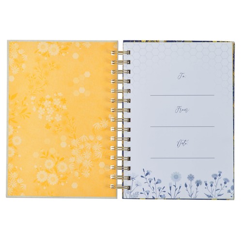 Navy Blue Journal w/Scripture Kind Words Large Bible Verse Notebook, 192 Ruled - Picture 3 of 4