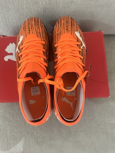 PUMA Mens Ultra 3.1 Tt Soccer Cleats Turf, US 10.5 Orange/Black - Never Worn - Picture 2 of 5