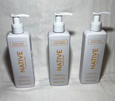 Native Whole Body Shave Cream Espresso Woody Maple Care 7.6 fl oz Qty of 3