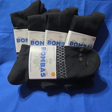 Bombas Unisex Black Mid Calf Size Large Lot Of 5
