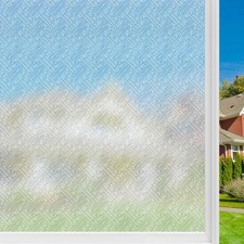 Filmgoo Window Privacy Film Frosted Stained Glass Film Non Adhesive Static