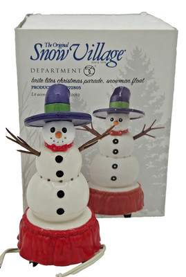 Dept 56 Brite Lites Christmas Parade Snowman Float 4022805 Snow Village 2011 BOX