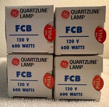Lot of 4 FCB 600W 120V Projection LIGHT BULB Studio LAMP - FREE SHIPPING 
