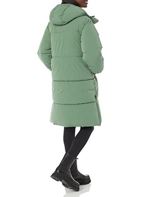 Amazon Essentials Women's Oversized Long Puffer Jacket Sage Green Size S