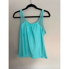Turquoise Sea Turtle Print Tankini Set Swim Shorts 2 Piece Swimsuit Womens