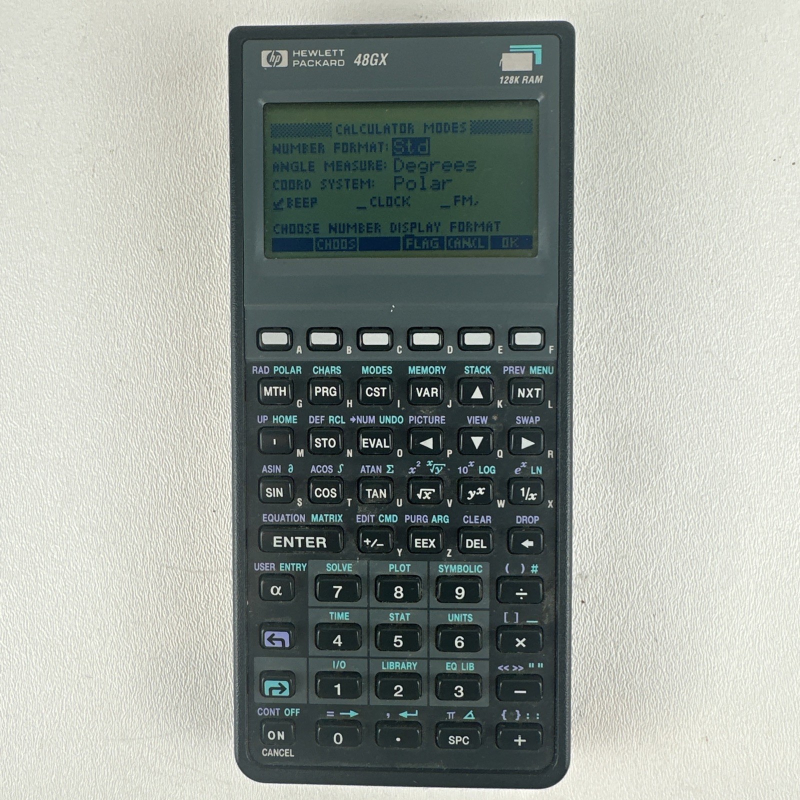 Hewlett Packard HP 48GX Graphing Calculator  Tested Clean Low Use 1993