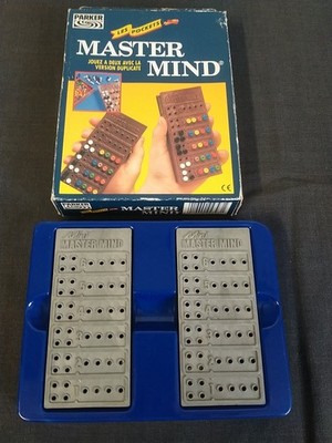 Seltenes VINTAGE GESELLSCHAFTSSPIEL MASTER MIND das Gehirn Doppelversion KOMPLETT