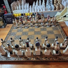 Chess Set with Unique Pieces only ( roman & egyptian )