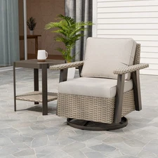 EAGLE PEAK Classic Outdoor Patio Furniture Wicker Patio Bistro Set of 2