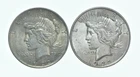 1922 & 1922 Peace Silver Dollar $1 Bullion Collection Lot *194