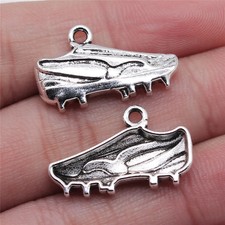 10pcs 15x25mm Antique Bronze Color Antique Silver Color Sneakers Spikes Charms