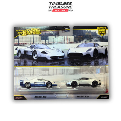 Hot Wheels Maserati MC12 & Maserati MC20 Premium 2 Pack Car Culture DieCast 1:64