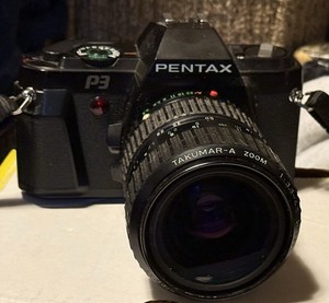 Pentax P3 Film Camera 35 Mm With Lens 28-80 Zoom