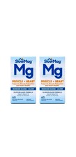 2x SlowMag Mg Muscle  Heart, Magnesium Chloride  Calcium, 60 Count Pack of 2 