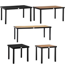 Outsunny Gartentisch  Esstisch Aluminiumtisch Kunststoff