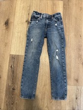 Gap Kids Girls 10 Slim Girlfriend Jeans Distressed Adjustable Waist