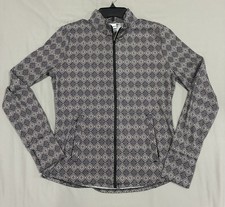 Sigrid Olsen Golf  Tennis Women's Full Zip Jacket Size L Athleisure  read