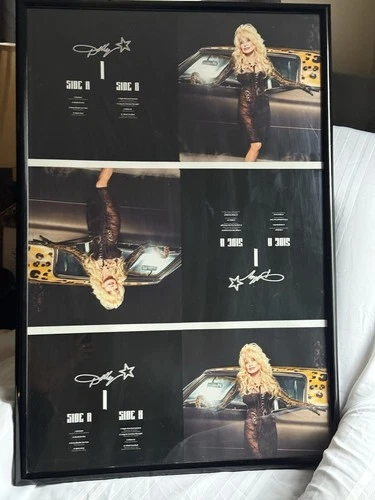 RARE Dolly Parton Rockstar Vinyl Album Artwork Mockup Printout Sheet