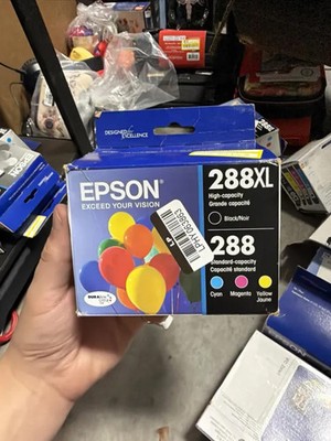 PICK DATE NEW Epson 288XL Black & 288 Color Ink Cartridges Yellow, Magenta, Cyan