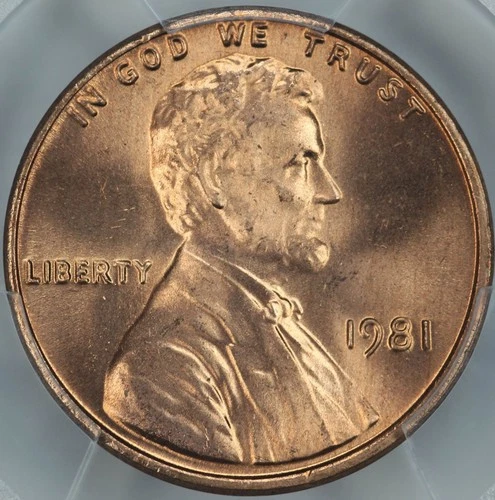 1981-P Lincoln Memorial Cent — photo from the most recent tracked eBay sale