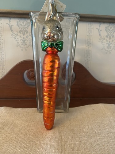 Patricia Breen Hase Karotte 10" Ornament mit Etikett - Neiman Marcus - $ reduziert!! - Bild 9 von 9