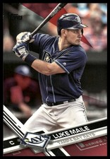 2017 Topps #672 Luke Maile Mother's Day Hot Pink #/50