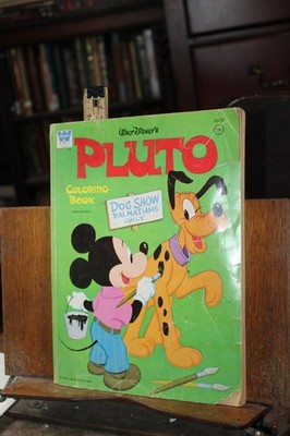 1971 Walt Disney PLUTO Coloring Book Whitman