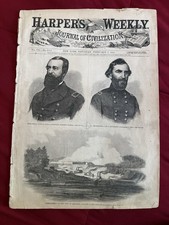 Harper’s Weekly 7 février 1863 Guerre civile, canonnières, revêtu de fer