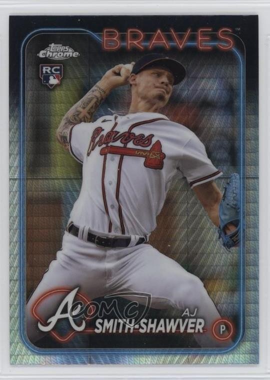 2024 Topps Chrome Prism Refractor AJ Smith-Shawver #19 0xa