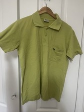 Men’s Lime Green Cotton Lacoste Polo T-Shirt Size Large VGC