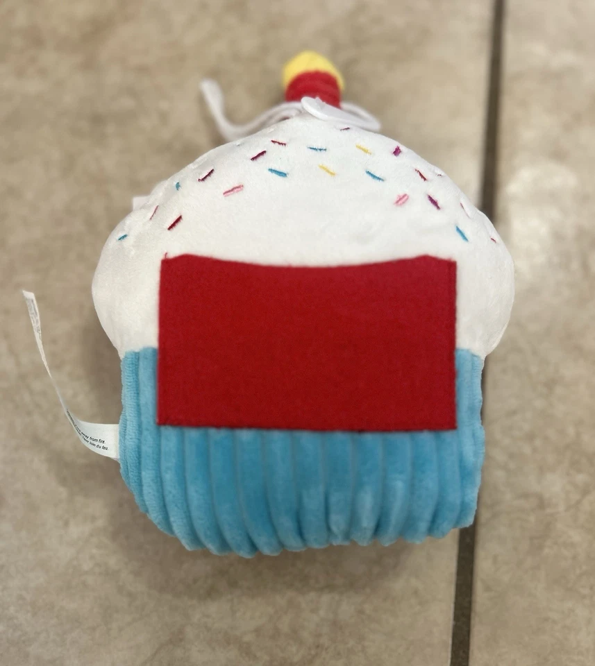 НОВЫЙ АМЕРИКАНСКИЙ ПОЗДРАВЛЕНИЯ ДЕНЬ РОЖДЕНИЯ КЕКС ПЛЮШЕВЫЙ ПОДАРОК КАРТА ДЕРЖАТЕЛЬ 8,5 «X 7» ВЕЧЕРИНКИ - Изображение 2 из 4