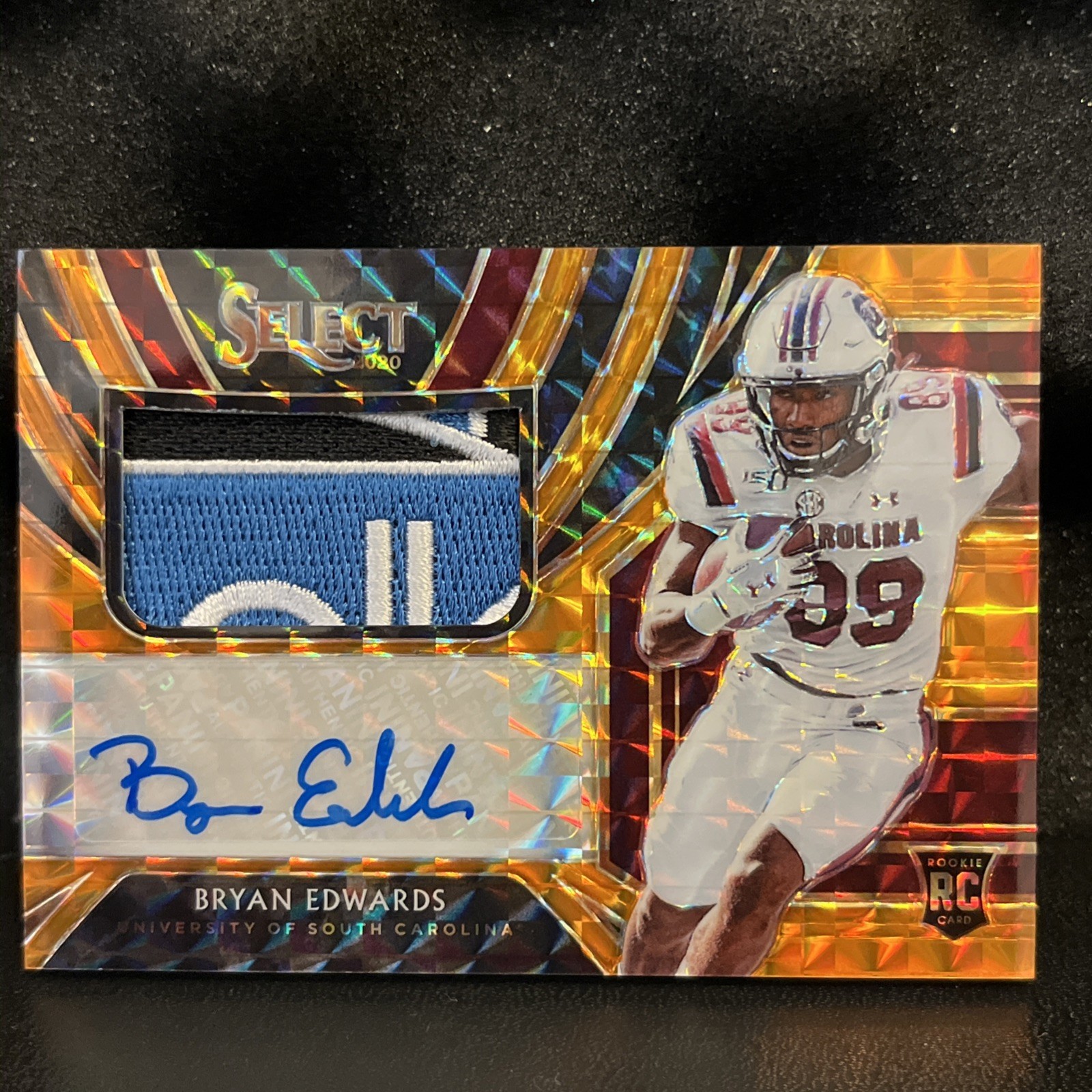 Bryan Edwards Panini Chronicles Draft Picks Select Patch Autographs #9 Base