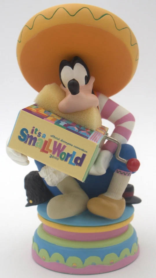 Disneyana It's A Small World Goofy's Magical Music Box 2000 firmada LE Disney Foto 2 de 4