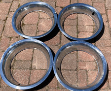 Corvette 16 X 8 Beauty Trim Rings Original Four Clip