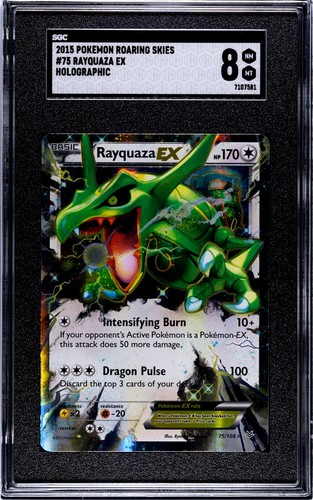 Rayquaza-EX graded SGC 8 for sale on eBay